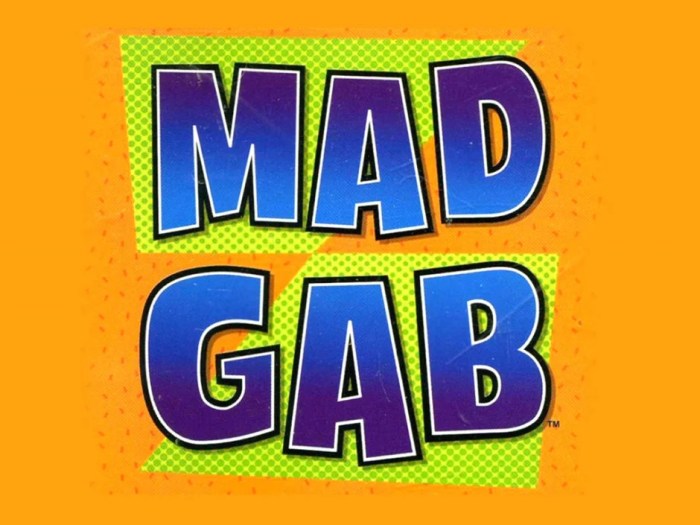 Mad gab game cards hear sixty correct minutes plate paper