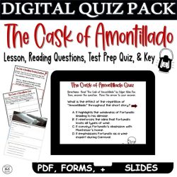 Quiz on the cask of amontillado