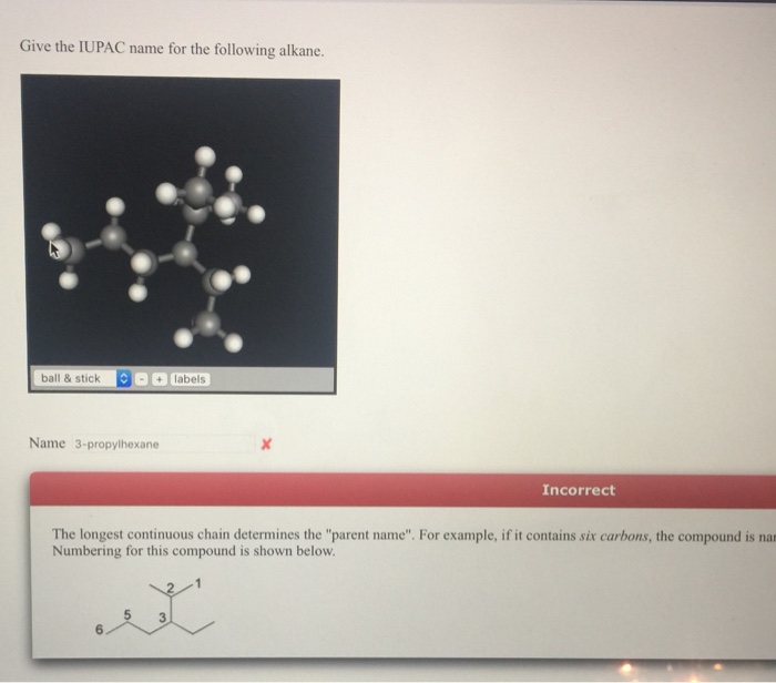 Give the iupac name of the following alkane.