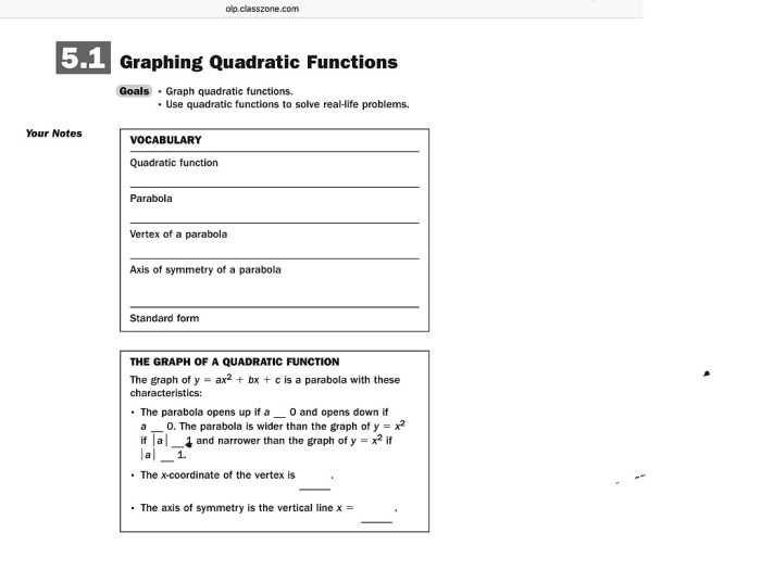 Solving quadratics by graphing and factoring review